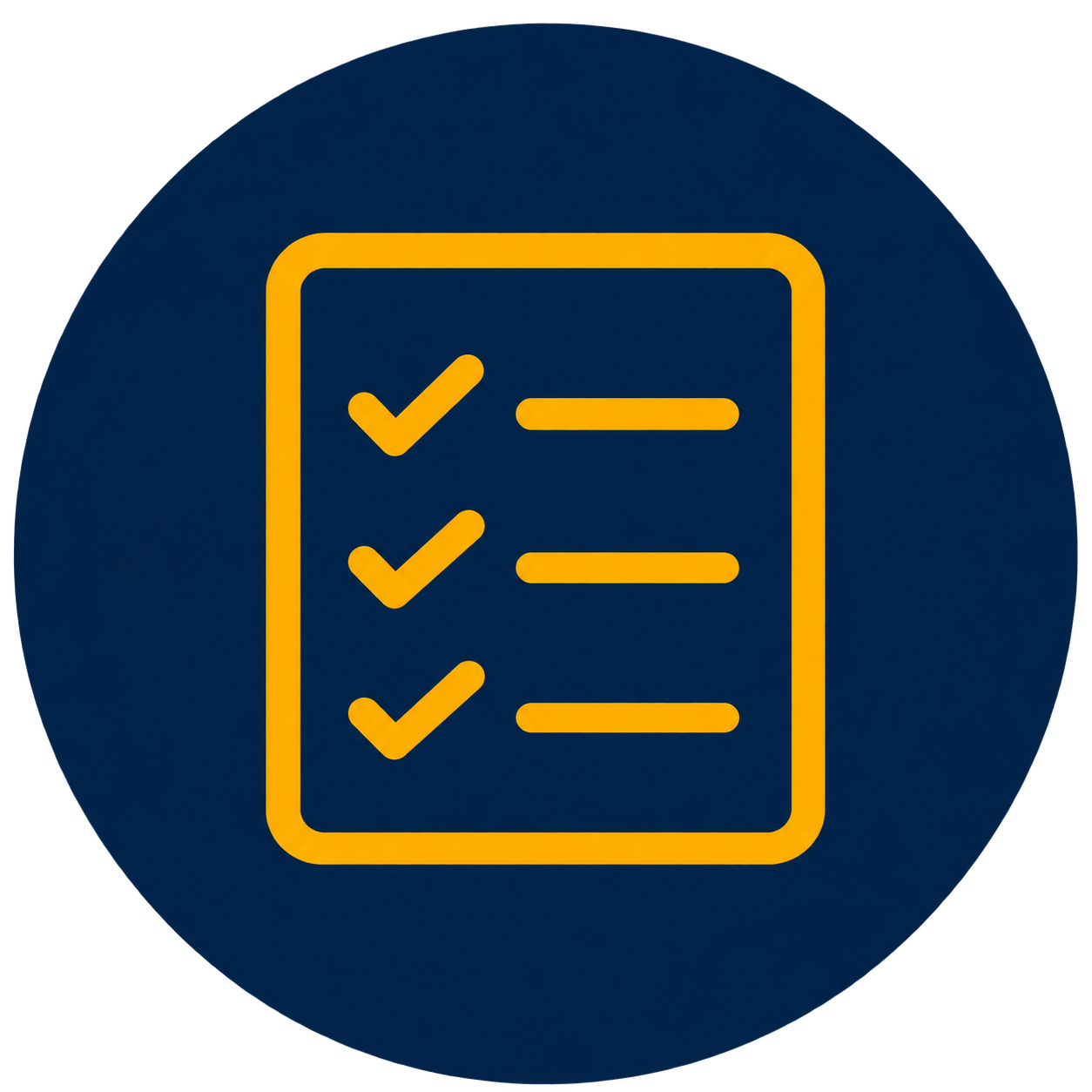 Epoxy floor installation process checklist icon